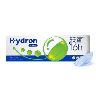 海昌跃氧硅水凝胶日抛5片隐形近视眼镜高透氧官方旗舰店正品
