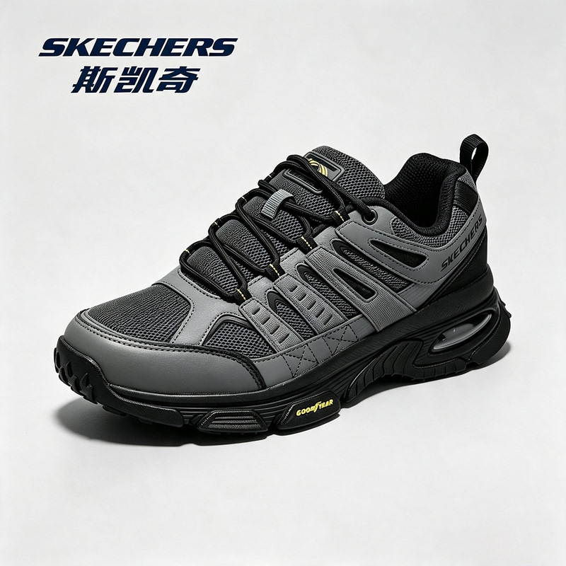 Skechers Men's Shoes 2026 Autum New Outdoor Hiking and Mountaineering Shoes Waterproof and Non-Slip Men's Air-Cushion Sports Shoes Skechers Men's Shoes 2026 Autum New Outdoor Hiking and Mountaineering Shoes Waterproof and Non-Slip Men's Air-Cushion Sports Shoes