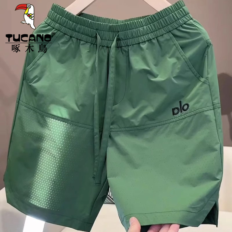 Мужские быстросохнущие шорты Woodpecker, лето 2025, новые модные брендовые брюки с пятью точками, прямая тонкая верхняя одежда, повседневные брюки