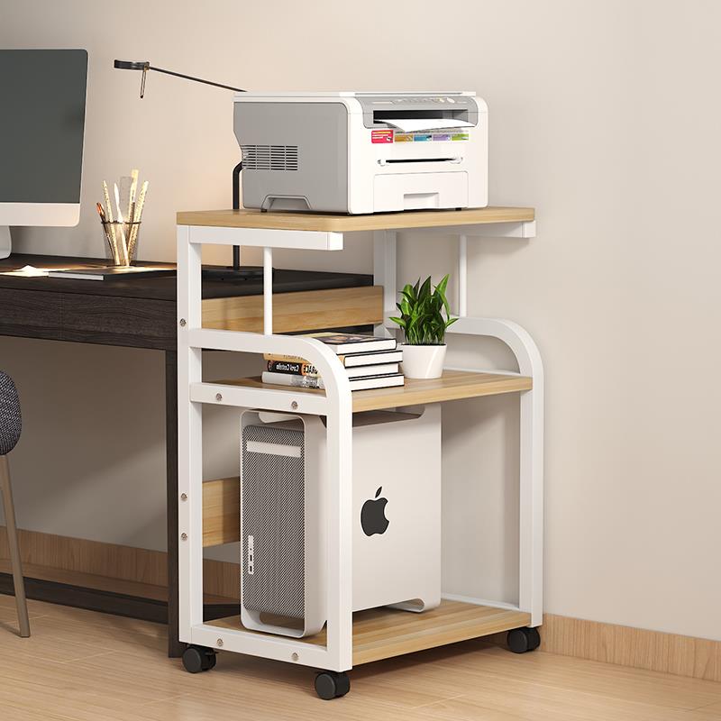 Computer main rack floor-standing office storage rack printer rack multi-layer storage rack mobile desktop chassis bracket