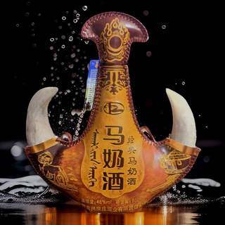 Inner mongolia authentic mare's kumiss 48*500ml real horn leather jug bag wine