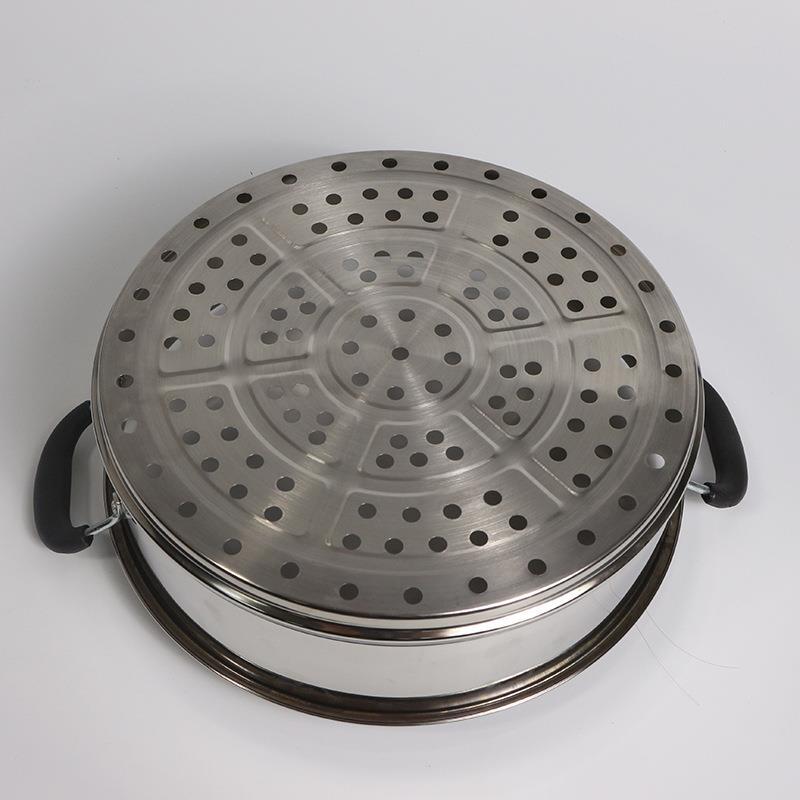 304 Food-Grade Thickened Stainless Steel Steamer Basket Steaming Tray Steamer Insert Electric Pot Frying Pan Steamer Basket