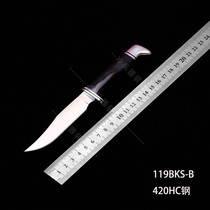 American original BUCK 119 wild camping tools hunting portable sharp high hardness straight knife