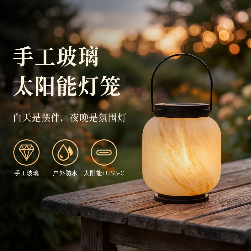 Solar Glass Lampshade Yard Transformation Atmosphere Light Balcony Courtyard Light Small Courtyard Solar Courtyard Light Outdoor Light Solar Glass Lampshade Yard Transformation Atmosphere Light Balcony Courtyard Light Small Courtyard Solar Courtyard Light Outdoor Light