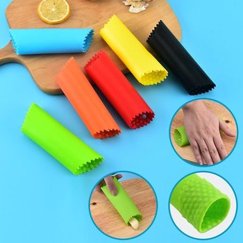 Garlic peel tool silicone garlic peeler manual pounding garlic press