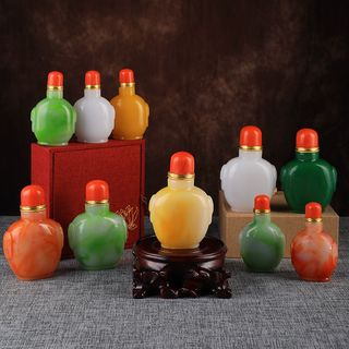 Mongolian snuff bottles, inner mongolia characteristic handicrafts, imitation mutton-fat jade objects, minority characteristic gifts