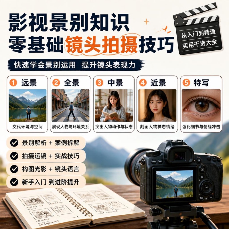 Film and Television Framing Knowledge Essentials: Comprehensive Guide to Basic Shot Shooting Techniques, Practical Tutorial Materials, Digital Version Film and Television Framing Knowledge Essentials: Comprehensive Guide to Basic Shot Shooting Techniques, Practical Tutorial Materials, Digital Version