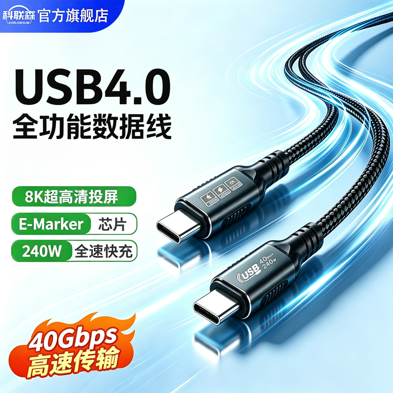 Usb4 Full-Featured Data Cable, Dual-Ended Type-C Thunderbolt 3/4, One-Line Communication, Pd240W Fast Charging, Video Transmission, Suitable for Apple Thunderbolt iPhone 15 Laptops 3/ 5.8m 10m Usb4 Full-Featured Data Cable, Dual-Ended Type-C Thunderbolt 3/4, One-Line Communication, Pd240W Fast Charging, Video Transmission, Suitable for Apple Thunderbolt iPhone 15 Laptops 3/ 5.8m 10m