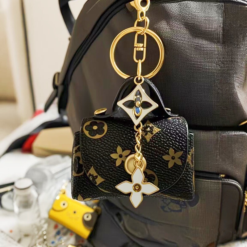 Cute Mini Leather Pouch Coin Purse Earphone Bag Storage Bag Presbyopic Pendant Key Card Holder Key Bag for Women