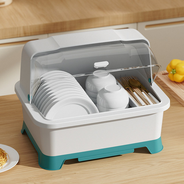 Dish and dish storage box for kitchen, put bowls and plates with covers, cupboards and racks, tableware boxes, dishes and storage racks
