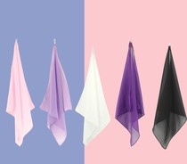 Jiaozhou Yangko silk scarf chiffon scarf wind crisp rain memory scarf Chinese dance silk scarf hand yarn classical dance square scarf buckle