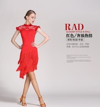 Womens Latin dance Skirt Skirt Irregular Skirt Dance Practice Skirt Tassel skirt Slim short skirt Square dance skirt