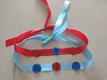 Childrens Mongolian dance headgear dance hair band Shiny hair accessories bright diamond ribbon Tibetan dance accessories stage performance accessories