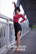 Womens Latin dance dress new dance practice skirt skirt skirt Latin tassel dress dancing skirt irregular skirt