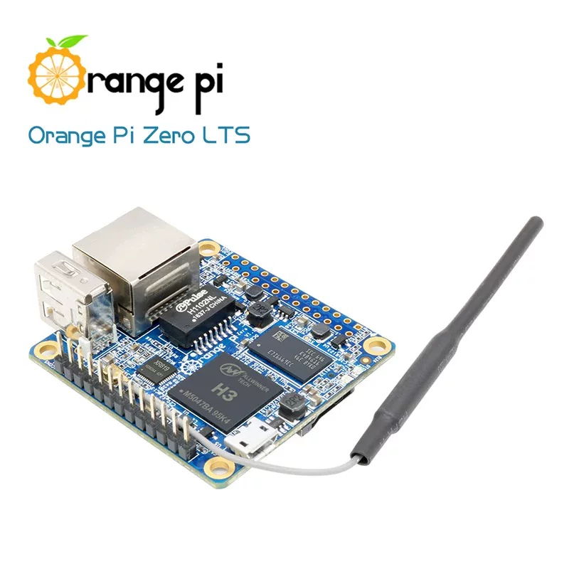 Плата разработки Orange Pi Orangepi Zero LTS с открытым исходным кодом Allwinner H3 512 МБ Оранжевая Пай