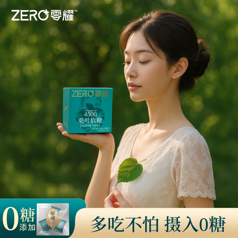30颗!零耀桑叶软糖0糖