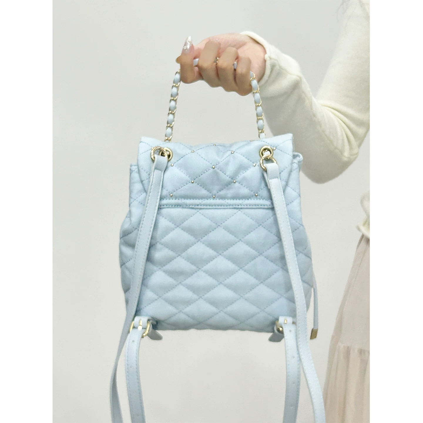 Рюкзак, односторонняя сумка, школьный рюкзак, стиль Chanel