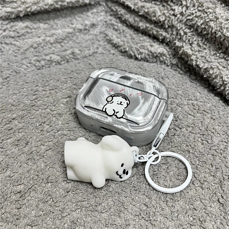 Japanese Eumeya Puppy-Themed Protective Case for AirPods Pro 3, AirPods 4, Apple Earphone Case, AirPods Pro 2Nd Generation Earphone Case, Third and Fourth Generation AirPods 3 Bluetooth Protective Case