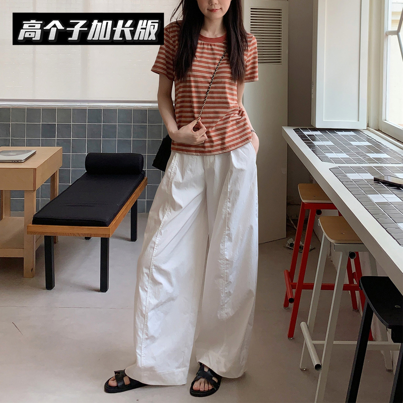 Bubble Soda Pants, Zhizhi Tall Version, Extra Long, Cooling, Original Style, Casual High-Waisted Wide-Leg Pants Bubble Soda Pants, Zhizhi Tall Version, Extra Long, Cooling, Original Style, Casual High-Waisted Wide-Leg Pants