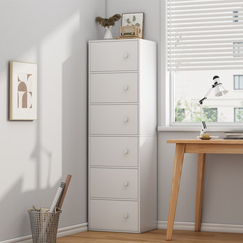 Bookshelf floor storage rack corner multi-layer narrow cabinet simple household wall-mounted bookcase storage layer storage rack