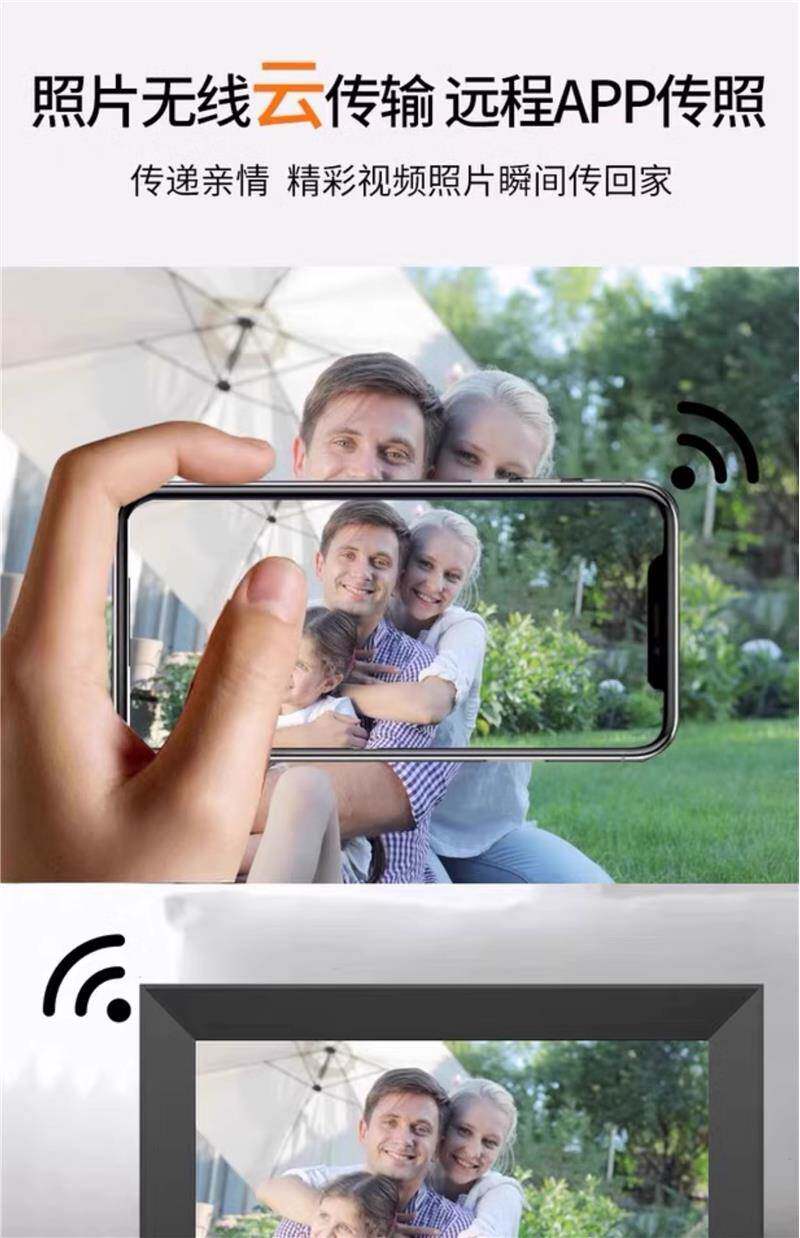 Умная электронная фоторамка, фотоальбом, мобильный телефон, фотография, 10 дюймов 