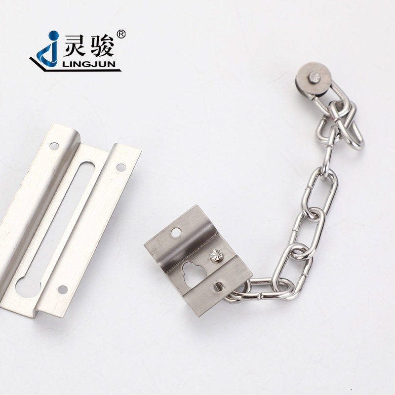 家用房门加厚不锈钢防盗安全门链酒店宾馆门窗方形不锈钢防盗链