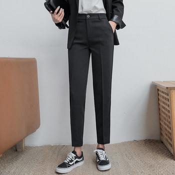High-waisted suit pants for women nine-point spring, summer and autumn new style straight loose casual small feet black small suit pants cigarette pants High-waisted suit pants for women nine-point spring, summer and autumn new style straight loose casual small feet black small suit pants cigarette pants