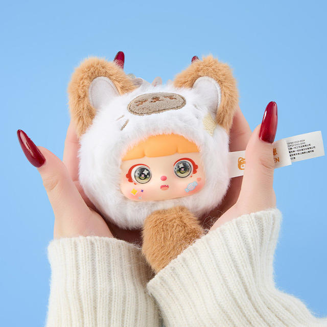 Kitten Animal Research Institute Plush Pendant Blind Box Doll Keychain Gift for Girls