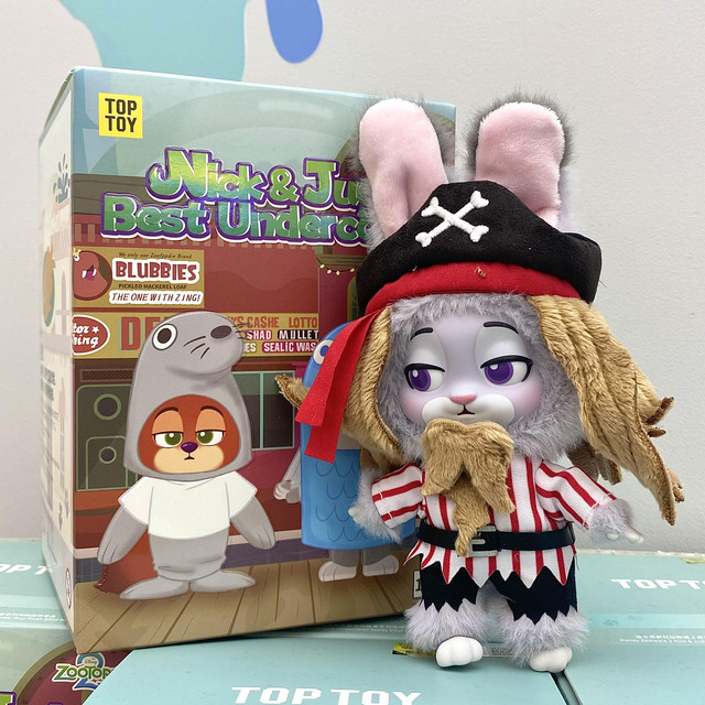 Zootopia 2 Nick and Judy Disguise Plush Pendant Blind Box Doll Kids Gift