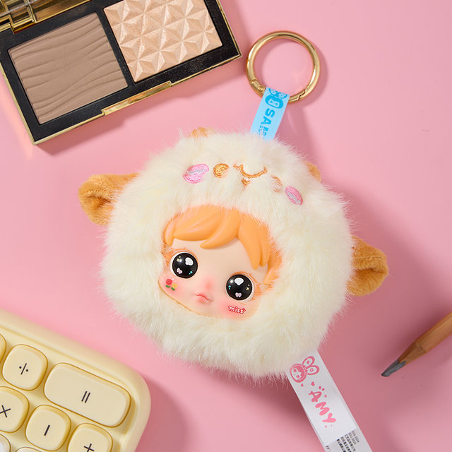 Amy Little Makeup Mirror Series Plush Pendant Blind Box Doll Makeup Mirror Gift Keychain