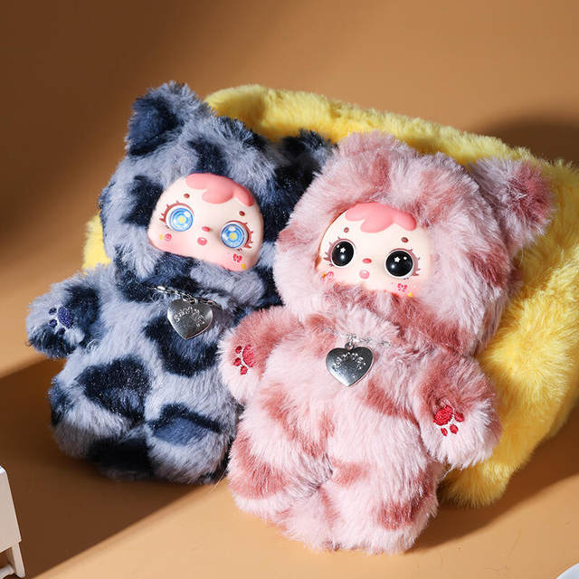 Samuel Three Little Furry Meow Meow's Cool Moments Series Plush Pendant Blind Box Doll Toy Gift for Girls