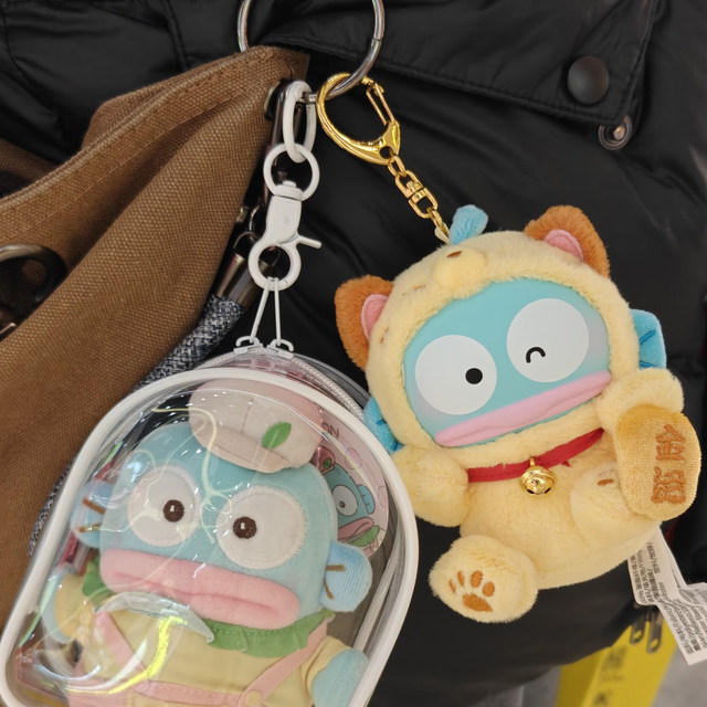 Sanrio Family Lucky Cat Plush Pendant Blind Box Kuromi Doll New Year Gift for Girls