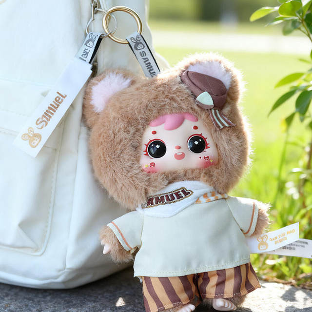 Samuel Three Little Guys Afternoon Tea Time Series Plush Pendant Blind Box Doll Girl's Gift Keychain
