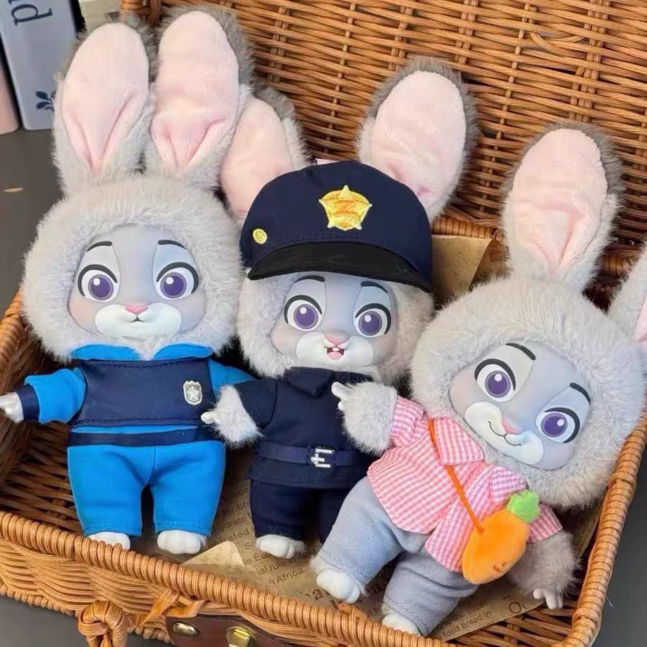 Плюшевый подвесной брелок из серии Zootopia Growth Journey, скрытая коробка Джуди Ник, подарок