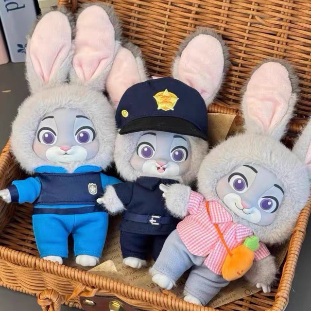 Zootopia Crazy Animal City Growth Journey Series Plush Pendant Blind Box Judy Nick Doll Gift
