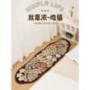 Retro high-end bedroom bedside blanket girl's room medieval layout carpet long thickened foot pad plush