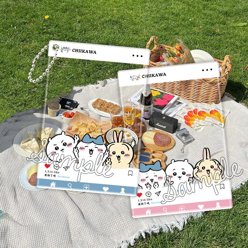 Chiikawa Cute Acrylic Transparent Card High-Value Photo Card for Taking Pictures and Gifting to Friends, Decorative Frame