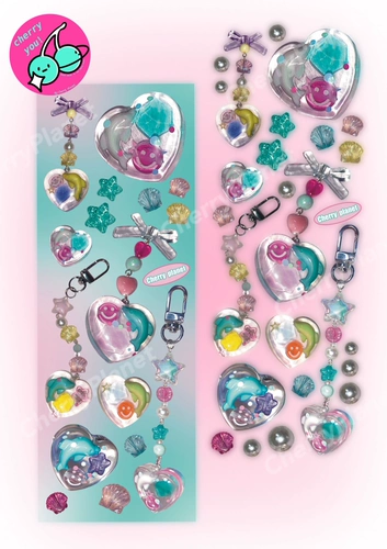 CherryPlanet Cherry Planet Original Little Dolphin Township Stickbook/Sticker Guruca