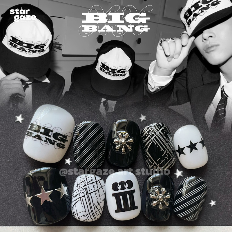 Stargaze Original "Cosmos" Bigbang Handmade Wearable Nails for Niche Concert Support