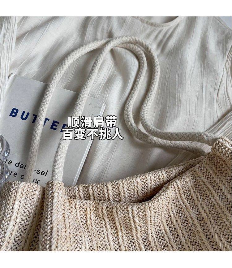 товар из китая 欧贝贝轻便大容量包包新款海边度假编织单肩休闲洋气手提托特外出