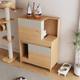 Double-Layer Cat Litter Box, Extra-Large Storage Rack, Semi-Enclosed Wooden Storage Cabinet for the Hallway