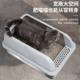 Monster Bump Stainless Steel Cat Litter Box Semi-Enclosed Extra Large Open Cat Litter Box Easy to Clean Cat Toilet