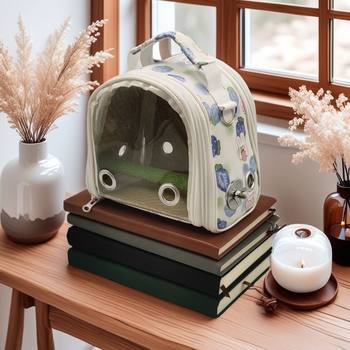 Hamster Carrier Bag Sugar Glider Guinea Pig Dwarf Rabbit Guinea Pig Budgerigar Cockatiel Lovebird Hard-Sided Parrot Travel Bag