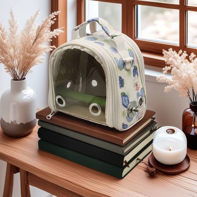 Hamster Carrier Bag Sugar Glider Guinea Pig Dwarf Rabbit Guinea Pig Budgerigar Cockatiel Lovebird Hard-Sided Parrot Travel Bag