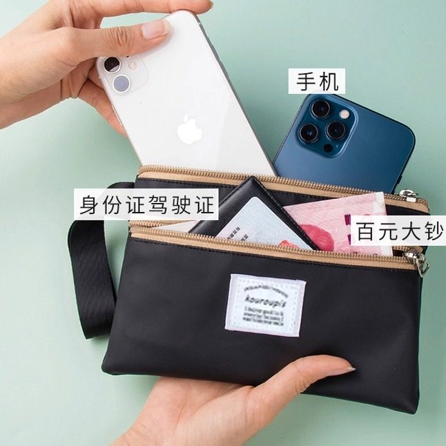 2025 New Fashionable and Simple Women's Wallet Card Holder Multi-Functional Portable Wallet Card Holder Large Capacity Storage Bag