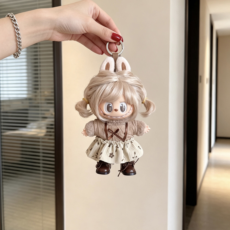 New Labubu Clothing, Retro Labubu Barber Shop Series, New Vinyl Plush Doll Clothes, Interchangeable Outfits