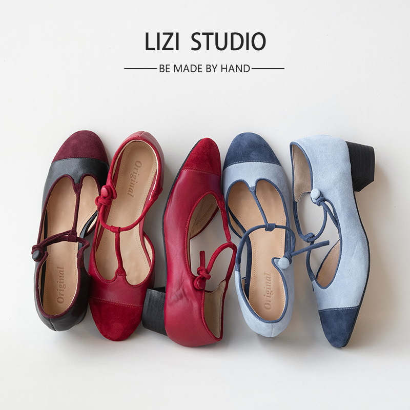 【Chestnut】3.5Cm Round-Toe Mary Jane Shoes for Women, T-Strap, Chunky Heel, Shallow Mid-Heel, Retro College Style Single Shoes 【Chestnut】3.5Cm Round-Toe Mary Jane Shoes for Women, T-Strap, Chunky Heel, Shallow Mid-Heel, Retro College Style Single Shoes