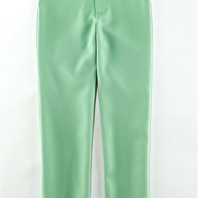 New spring and autumn women's pants professional suits and nine-point pants slim hip-packing women's trousers and trousers light blue