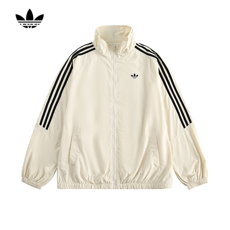 Trendy Brand Clover Outdoor Lightweight Summer Sun Protection Clothing for Men and Women, Loose-Fitting Couple Striped Casual Sports Jacket