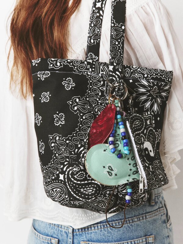 French Niche Brand Call It by Your Name New Paisley Canvas Bucket Bag Shoulder Tote Bag for Women